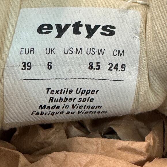 Eytys Womens 90s Style Black Chunky Sole Platform Y2K Sneakers 8.5 - Picture 7 of 10